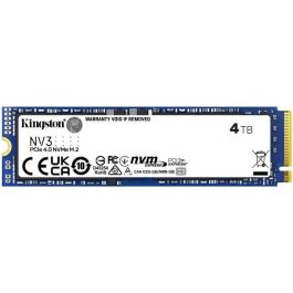 Kingston NV3 Unidad SSD 4 TB PCIe 4.0 NVMe M.2 2280 3D NAND, 6000/5000 MB/s, Alto Rendimiento y Bajo Consumo para PC/Portátil