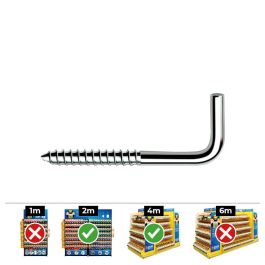 Celo Alcayata Acero Zincado 2,4x30mm Din alr - Caja 500 unid. Precio: 13.6900005. SKU: S7903034