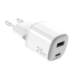 Cargador de Pared Celly UPTC1USB1USBC25 Blanco Precio: 13.50000025. SKU: B1HFAQAC5K