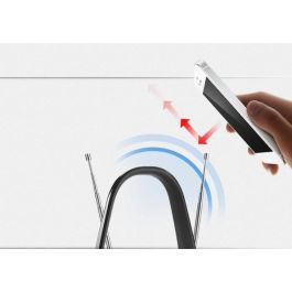 Antena interior amplificada - UNA PARA TODOS - Con 15 km de alcance de recepción - Excelente recepción TDT - Filtro 3G/4G/5G/LTE Antena interior amplificada - UNA PARA TODOS - Con 15 km de alcance de recepción - Excelente recepción TDT - Filtro 3G/4G/5G/LTE