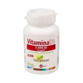 SURA VITASAN Vitamina D3 Colecalciferol 2.500 UI 60 Perlas - Apoya Huesos, Músculos e Inmunidad Precio: 13.4999997. SKU: B1HNB9TPJZ
