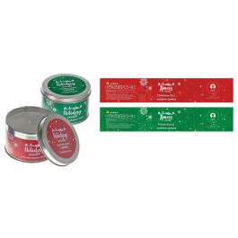 DKD Home Decor Vela de Navidad Tradicional de Cera y Cristal, 130 gr, Rojo y Verde, 8x6x8 cm (Pack de 2 Unidades) Precio: 2.6899994. SKU: B15FD7PKQE