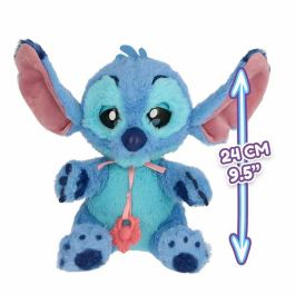 Imc Toys Stitch Peluche Cachorro Interactivo Baby Paws con Sonido, Bolsa Transportable, Chupete y Pilas AAA Incluidas +18 Meses