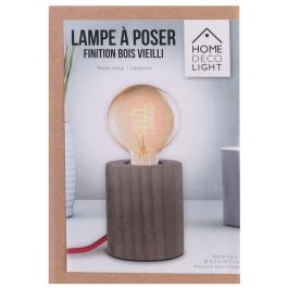 Lámpara Madera Home Deco Light diámetro 8,5 cm altura 10,5 cm