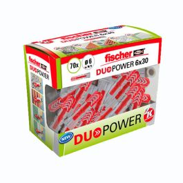Fischer Taco Duopower Ø6 x 30 mm, Nylon, Caja 70 uds - Ref. 536386