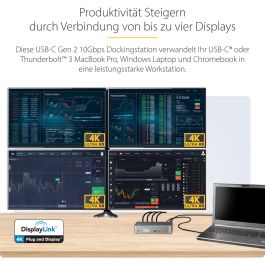 Hub USB Startech DK31C4DPPDUE