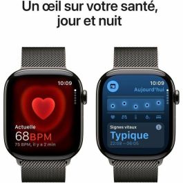 Apple WAT10CEL46SLALOO Apple Watch Series 10 GPS + Cellular 46 mm Caja de Titanio Pizarra Correa Milanese Loop Pizarra M/L