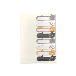 Imaginovo Bloc notas adhesivas marcapaginas gato 120 hojas 8x15x48 mm