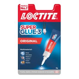 Loctite Pegamento Adhesivo Instantáneo Original 3 gr. Máxima Fuerza de Unión, Resistente al Agua, Multimaterial con Boquilla.