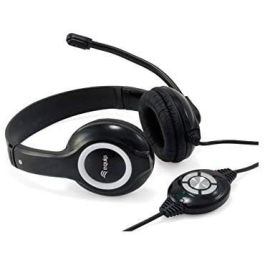 Equip Auriculares de Diadema con Micrófono y Cable Biaural, Plástico Negro Precio: 14.69000016. SKU: S7804547