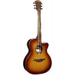 LAG Guitarra Acústica Auditorium Cutaway Tramontane 118 A/E Electroacústica Brown Shadow