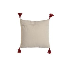 DKD Home Decor Cojín Indio de Algodón para Decoración del Hogar Mostaza Granate Blanco Colores Surtidos - Juego de 3 Unidades 15x40x40 cm