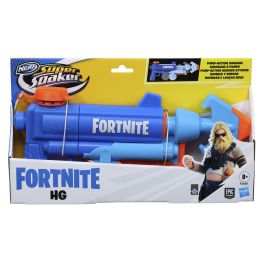 Nerf F2560 Lanzador de Agua Super Soaker Fortnite HG, Réplica del Videojuego con Acción de Bombeo, Juguete para +8 Años