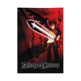 Grupo erik Banderola Decorativa Black Clover - Tela 100% Poliéster, 70 x 100 cm Precio: 13.95000046. SKU: B133LHY5YC