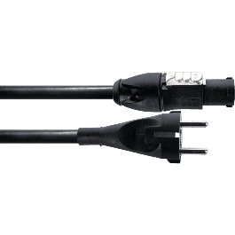 Cordial Cable Powercon True1 a Schuko Recto PVC 5 Metros