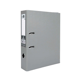 Liderpapel Archivador de Palanca Documenta Folio, Forrado PVC, Rado, Lomo 75mm, Compresor Metálico, Gris