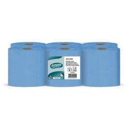 Amoos Papel secamanos 100% Celulosa 2 capas profesional, azul, 192 mm x 125 m, paquete de 6 rollos Precio: 28.88999993. SKU: B1BP5NSY6W