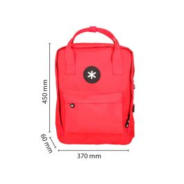 Cartera Antartik Mochila 2 Asas Y Bolsillos Exteriores Rojo 300x115x390 mm