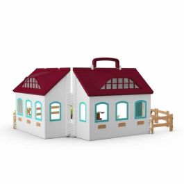 Schleich 42703 Horse Club Conjunto de Establo Transportable para Niños a Partir de 4 Años