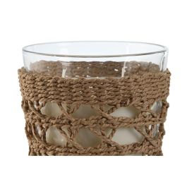 Vela Mediterraneo DKD Home Decor Natural Blanco 13 x 12.5 x 13.5 cm