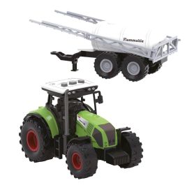 Tachan Set Granja 7 Pzas Con Tractor, Caballos Y Figura T01051