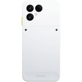 Fairphone 6 Dual-Sim 5G 8GB RAM 256GB Cloud White - Smartphone con Android 15, pantalla P-OLED 120Hz