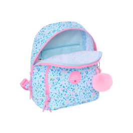 Mochila Casual Vicky Martín Berrocal Paraíso Rosa Azul claro 25 x 30 x 13 cm