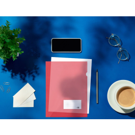 Liderpapel Dossier Carpeta A4 Uñero Color Rojo Polipropileno 180 Micras