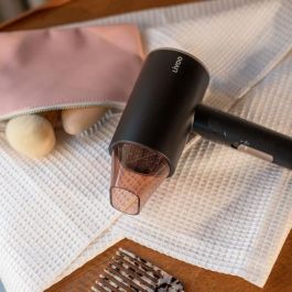 LIVOO Secador de pelo iónico DOS173 1600 W, 3 temperaturas, Plegable, Concentrador de aire Negro/Rosa