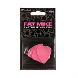 Dunlop Pack 6 Púas Nylon Fat Mike - 60 Mm