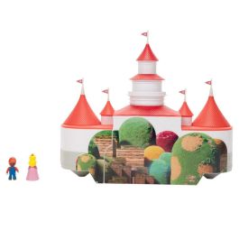 JAKKS PACIFIC Playset Castillo del Reino Champiñón + 2 figuras de la película Super Mario Bros