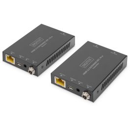 Digitus Kit Extensor HDMI 4K/60Hz 70m para Cat6/6a/7/8 - Transmisor/Receptor con HDMI 2.0 HDCP 2.2 Negro