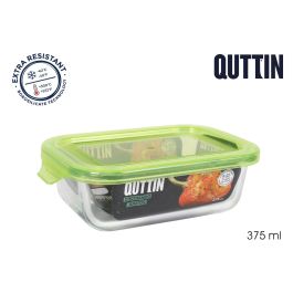 Fiambrera rectangular con tapa verde 14.5x11 cm - Quttin (12 Unidades) Precio: 19.59000043. SKU: B1D39AFFBH