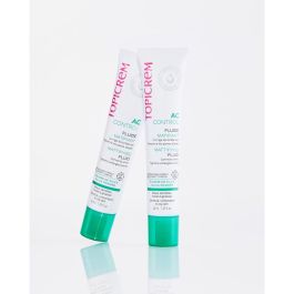 Topicrem Fluido Matificante AC CONTROL 40 ml – Regula Grasa, Reduce Poros y Efecto Mate Duradero 12h para Piel Mixta/Grassa