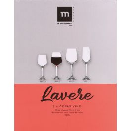 Set de 6 Copas de Vino Lavere 330 ml - La Mediterranea (4 Cajas) Set de 6 Copas de Vino Lavere 330 ml - La Mediterranea (4 Cajas)
