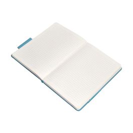 Cuaderno Con Gomilla Antartik Notes Tapa Dura A4 Hojas Rayas Azul Claro 100 Hojas 80 gr Fsc