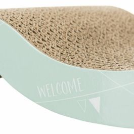 Trixie TRI4011905480121 Rascador para Gatos Junior Wave, Forma Ondulada, Medidas 38x7x18 cm, Tonos Malva y Menta