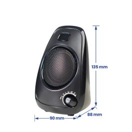 Ewent Altavoces 2.0 Ew3527 Negro 6W RMS, USB, Jack 3.5mm, Control de Volumen