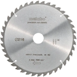 Metabo Hoja de sierra circular de corte de precisión - 216 mm - 40 dientes - Para sierras de inglete y radiales Precio: 29.58999945. SKU: B13DCZJY5W