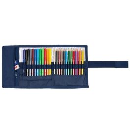 Portatodo Benetton Damero Azul marino 7 x 20 x 7 cm 27 Piezas