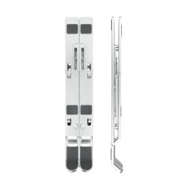TooQ TQLRS0033-AL Soporte Elevador Plegable para Portátiles 11-15", Tablets y Móviles, 7 Niveles de Altura, Ventilación, Antideslizante Plata TooQ TQLRS0033-AL Soporte Elevador Plegable para Portátiles 11-15", Tablets y Móviles, 7 Niveles de Altura, Ventilación, Antideslizante Plata