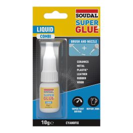Soudal 160024 Adhesivo Cianocrilato Super Glue con Pincel 10g Precio: 8.49999953. SKU: B15T8GPV8X