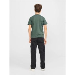 Camiseta de Manga Corta Infantil Jack & Jones Jorheavens Neck Oliva