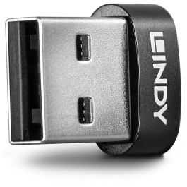 Lindy Adaptador USB 2.0 de Perfil Bajo USB-A a USB-C para PC y Portátil, Ultra Compacto, Velocidad 480Mbps