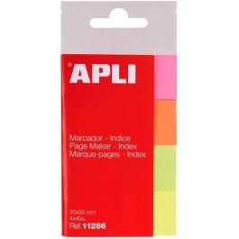 Apli Marcadores De Página 50x20 mm 4 Colores Fluorescentes 40 Hojas Por Color Precio: 1.5900005. SKU: S8425424