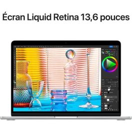 Apple - MacBook Air M2 de 13,6'' - 16 GB de RAM - 256 GB de almacenamiento - CPU de 8 núcleos - GPU de 8 núcleos - Plata Apple - MacBook Air M2 de 13,6'' - 16 GB de RAM - 256 GB de almacenamiento - CPU de 8 núcleos - GPU de 8 núcleos - Plata