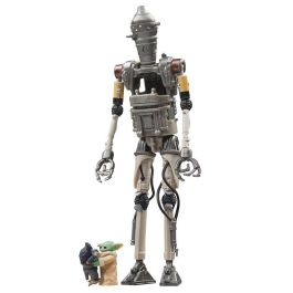HASBRO Figura IG-12 Grogu & Anzellan The Mandalorian Star Wars Articulada 9,5cm con Accesorios