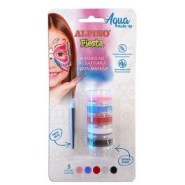 Alpino BLÍSTER BOTES MAQUILLAJE ACUARELABLE DL000621 - Maquillaje líquido con base agua, 5 colores, esponja y guía de ideas, uso infantil y adulto Precio: 14.49999991. SKU: S8420850