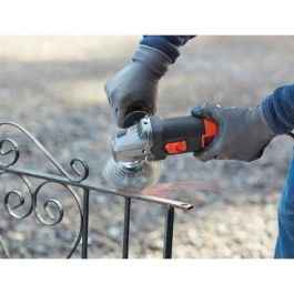 Black + Decker BEG220K-QS Amoladora 900W 125mm 12000 rpm. Potente herramienta para cortar, lijar y pulir con mango ajustable 3 posiciones.