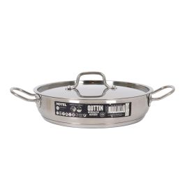 Cacerola Baja con Tapa Acero Inoxidable 26 cm 3.1L Quttin (4 Unidades) Cacerola Baja con Tapa Acero Inoxidable 26 cm 3.1L Quttin (4 Unidades)